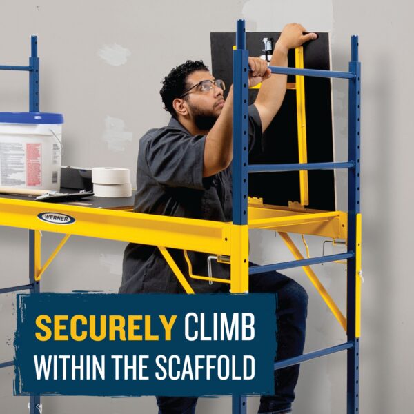 Werner Steel 6-Feet H x 6-Feet L 1100-lbs. Capacity Baker scaffold - Image 4