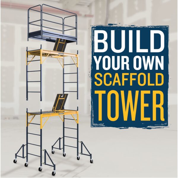 Werner Steel 6-Feet H x 6-Feet L 1100-lbs. Capacity Baker scaffold - Image 3