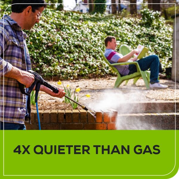 Greenworks Pro 2300 PSI 1.2-GPM Cold Water Electric Pressure Washer with 5 Spray Tips - Image 7