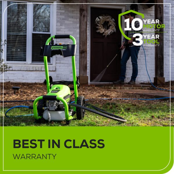 Greenworks Pro 2300 PSI 1.2-GPM Cold Water Electric Pressure Washer with 5 Spray Tips - Image 9