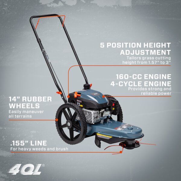 SENIX 160-cc 22-in String Trimmer Mower - Image 2