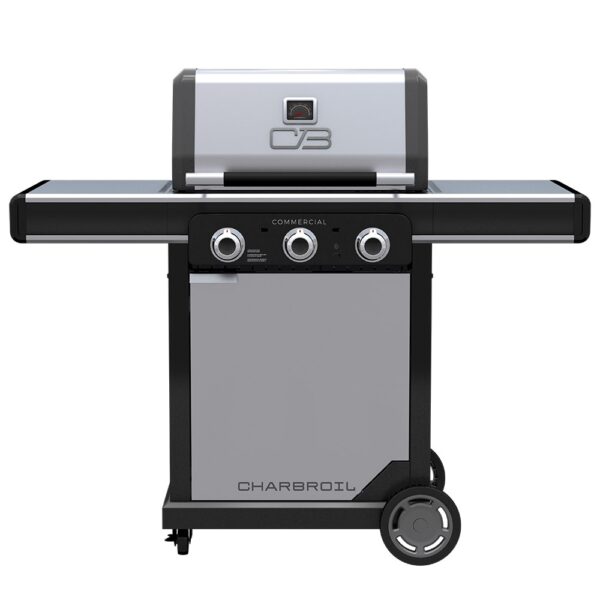 Charbroil Commercial Series Grill and Griddle Combo Stainless Steel 3-Burner Infrared Liquid Propane and Natural Gas Grill
