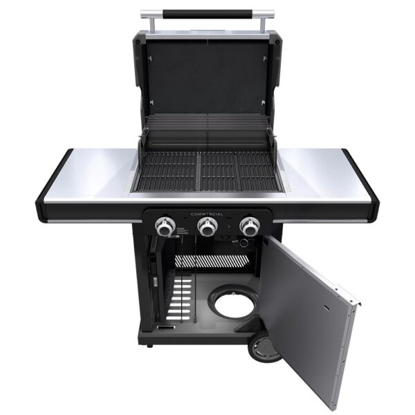 Charbroil Commercial Series Grill and Griddle Combo Stainless Steel 3-Burner Infrared Liquid Propane and Natural Gas Grill - Image 2