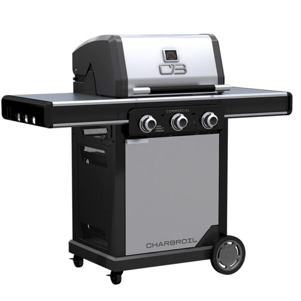 Charbroil Commercial Series Grill and Griddle Combo Stainless Steel 3-Burner Infrared Liquid Propane and Natural Gas Grill - Image 7