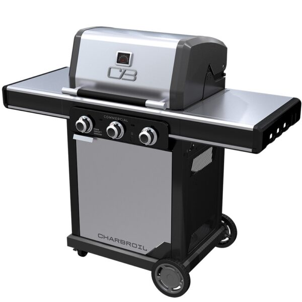 Charbroil Commercial Series Grill and Griddle Combo Stainless Steel 3-Burner Infrared Liquid Propane and Natural Gas Grill - Image 8