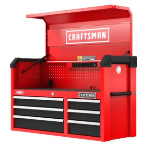 CRAFTSMAN 2000 Series 41-Inches W x 24.7-Inches H x 16-Inches D 6 -Drawer Steel Tool Chest ( Red )