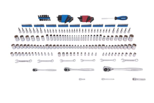 Kobalt 297 -Piece Standard (SAE) and Metric Polished chrome Mechanics Tool Set with Hard Case - Image 3