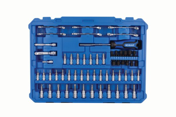 Kobalt 297 -Piece Standard (SAE) and Metric Polished chrome Mechanics Tool Set with Hard Case - Image 4
