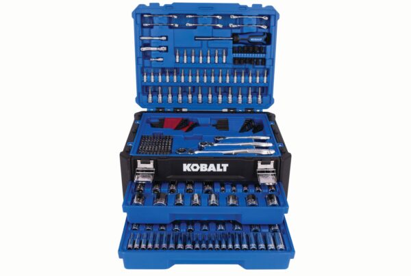 Kobalt 297 -Piece Standard (SAE) and Metric Polished chrome Mechanics Tool Set with Hard Case - Image 2