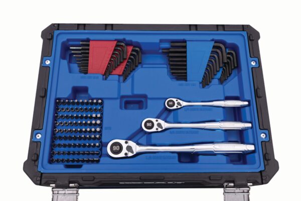 Kobalt 297 -Piece Standard (SAE) and Metric Polished chrome Mechanics Tool Set with Hard Case - Image 5