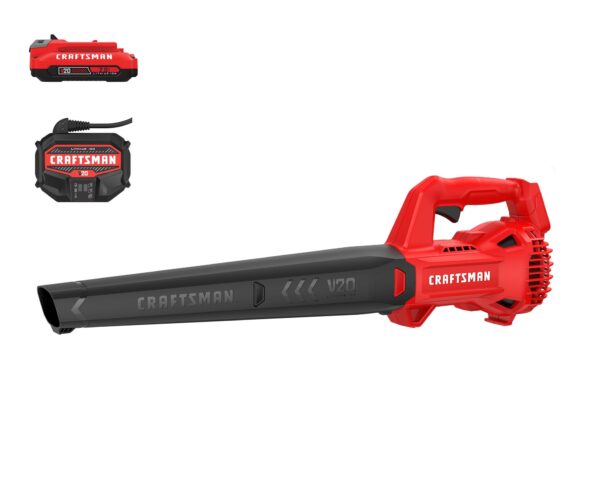 CRAFTSMAN V20 20-volt Max 200-CFM 90-MPH Battery Handheld Leaf Blower 2 Ah (Battery and Charger Included)