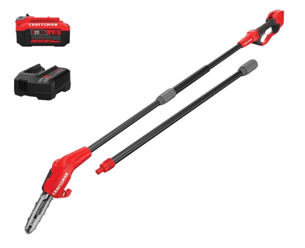CRAFTSMAN V20 20-volt Max 8-in 4 Ah Battery Pole Saw (Battery and Charger Included)