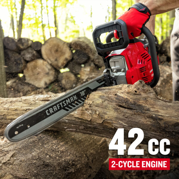 CRAFTSMAN S1600 42-cc 2-cycle 16-in Gas Chainsaw - Image 6