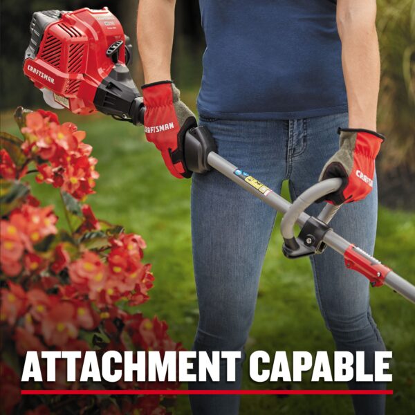 CRAFTSMAN WS2200 25-cc 2-cycle 17-in Straight Shaft Attachment Capable Gas String Trimmer - Image 7