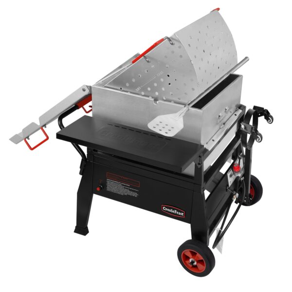 Creole Feast 90 QT Single Sack Crawfish Boiler 2 -Burner Propane 20-lb. tank Electronic Aluminum Boiler - Image 2