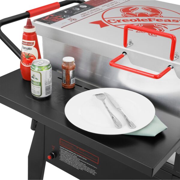 Creole Feast 90 QT Single Sack Crawfish Boiler 2 -Burner Propane 20-lb. tank Electronic Aluminum Boiler - Image 8