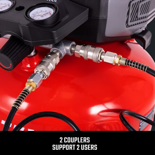 CRAFTSMAN 6-Gallon Portable Electric 150 PSI Pancake Air Compressor - Image 4