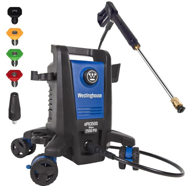 Westinghouse ePX3500 Includes 4 Nozzles + Turbo Nozzle 2500 PSI 1.76-GPM Cold Water Electric Pressure Washer with 5 Spray Tips