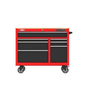 CRAFTSMAN 2000 Series 40.6-Inches L x 34-Inches H 7 -Drawers Rolling Red Wood Work Bench