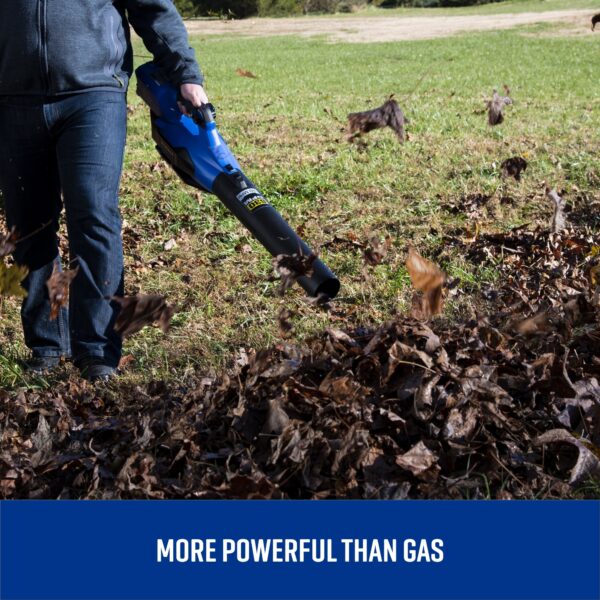 Kobalt 80-volt 630-CFM 140-MPH Battery Handheld Leaf Blower 2.5 Ah (Battery and Charger Included) - Image 7