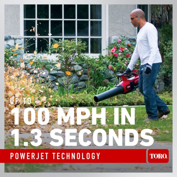 Toro Flex-Force 60-volt Max Cordless Battery String Trimmer and Leaf Blower Combo Kit 2 Ah (Battery and Charger Included) - Image 9