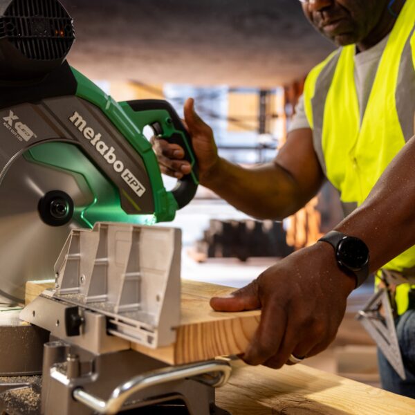 Metabo HPT 12-in 15-Amps Dual Bevel Sliding Compound Corded Miter Saw - Image 4