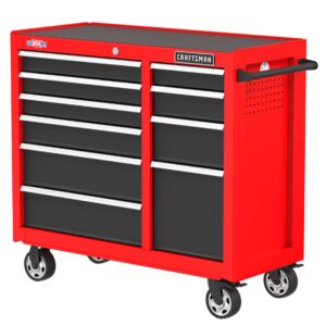 CRAFTSMAN 2000 Series 41-Inches W x 37.5-Inches H 10 -Drawer Steel Rolling Tool Cabinet ( Red )