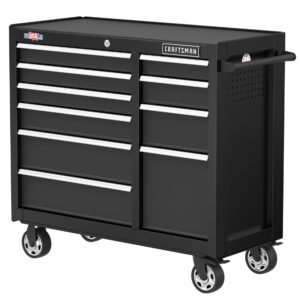 CRAFTSMAN 2000 Series 52-Inches W x 37.5-Inches H 10 -Drawer Steel Rolling Tool Cabinet ( Black )
