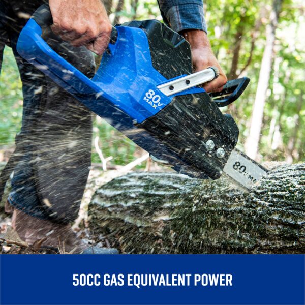 Kobalt 80-volt 18-in Battery 5 Ah Chainsaw (Battery and Charger Included) - Image 3
