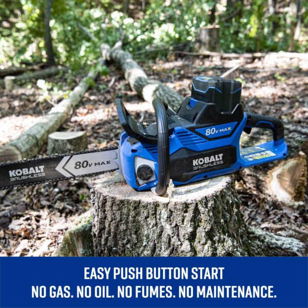 Kobalt 80-volt 18-in Battery 5 Ah Chainsaw (Battery and Charger Included) - Image 6