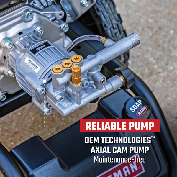 CRAFTSMAN Craftsman (49-State) 3100 PSI 2.4-GPM Cold Water Gas Pressure Washer with 4 Spray Tips - Image 7