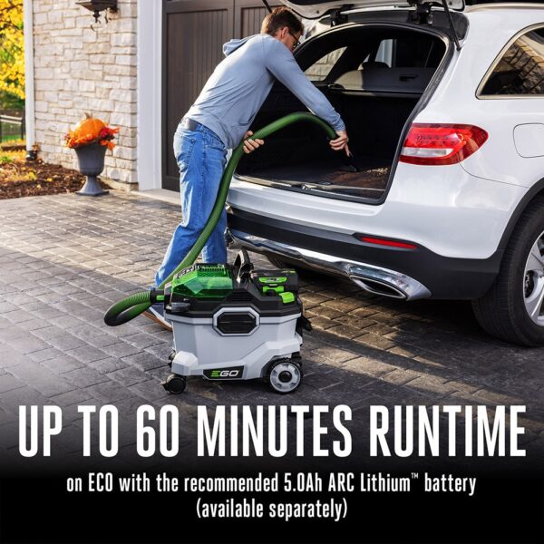 EGO POWER+ 56-volt 9-Gallon 5 HP Cordless Wet/Dry Shop Vacuum with Accessories Included (Battery Not Included) - Image 5