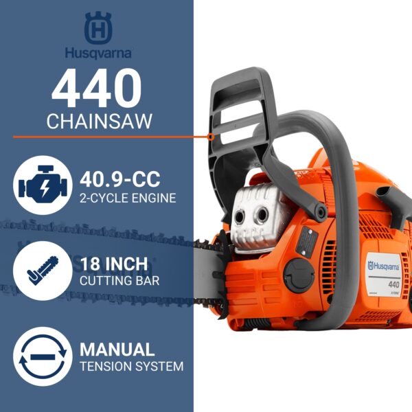 Husqvarna 440 40.9-cc 2-cycle 18-in Gas Chainsaw - Image 2