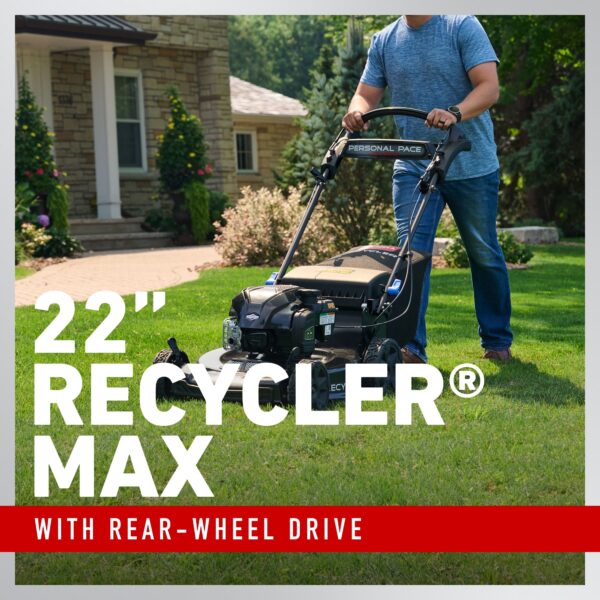 Toro Recycler Max with Personal Pace and Smart Stow 22-in Gas Self-propelled lawn mower with 163-cc Briggs and Stratton Engine - Image 4