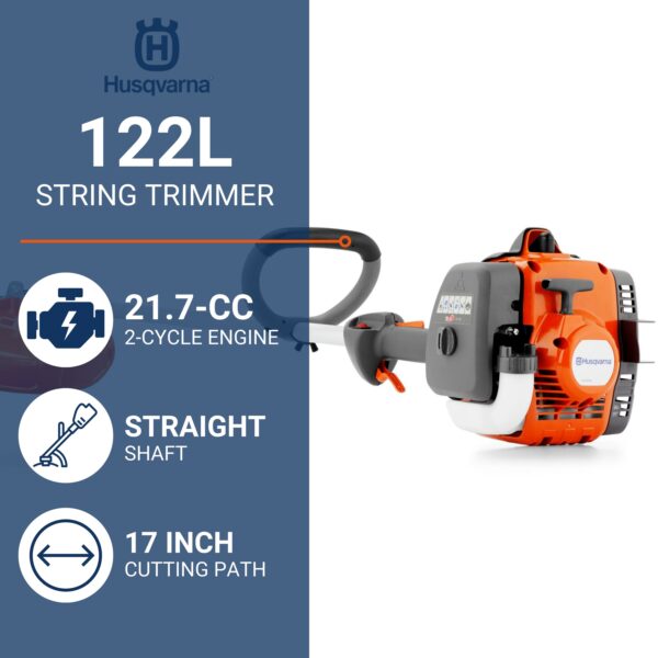 Husqvarna 122L 21.7 2-cycle 17-in Straight Shaft Gas String Trimmer - Image 2