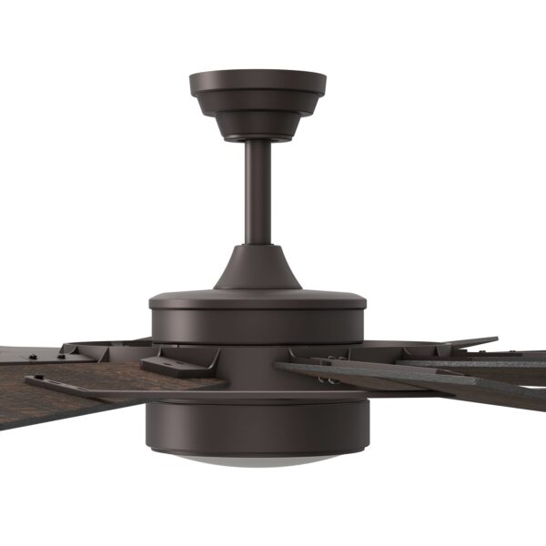 Harbor Breeze Henderson 60-Inches Bronze with Mahogany Blades Integrated LED Fixture Indoor Downrod mount Windmill Ceiling Fan With Light and Remote ( 10 -Blade) - Image 6