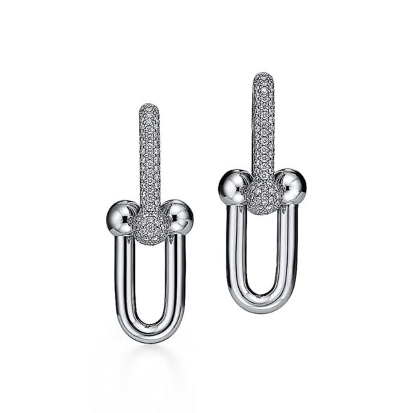 Toxse HardWear Large Link Pave Diamonds Earrings - Image 8