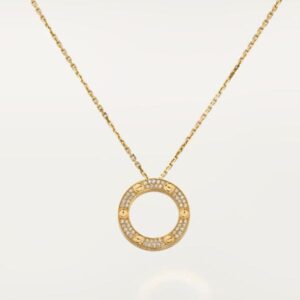 Toxse Love Diamond-Paved Love Necklace