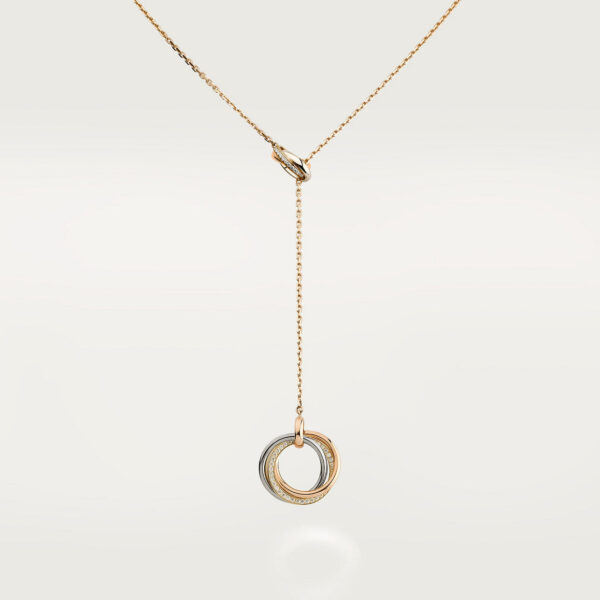Toxse Trinity Diamond Circles Pendant Necklace