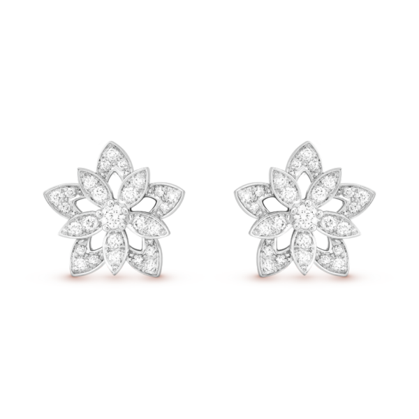 Toxse Lotus Openwork Earrings