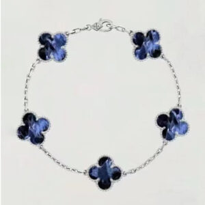 Toxse Vintage Alhambra Crystal Blue Bracelet