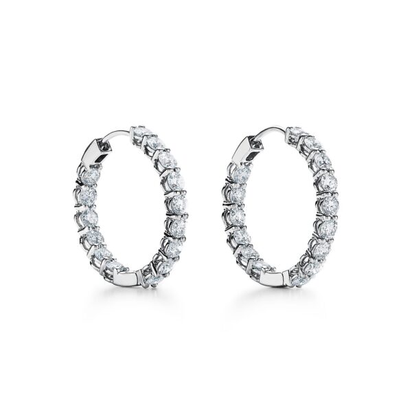 Toxse Hoop Diamonds Earrings