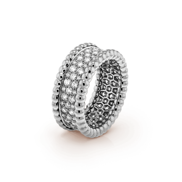 Toxse Perlée Diamonds 3 Row Ring - Image 5