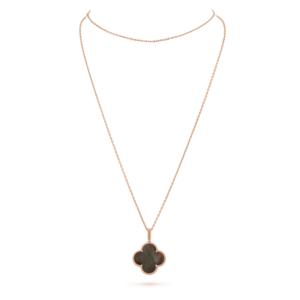 Toxse Magic Alhambra One Motif Black Pearl Necklace