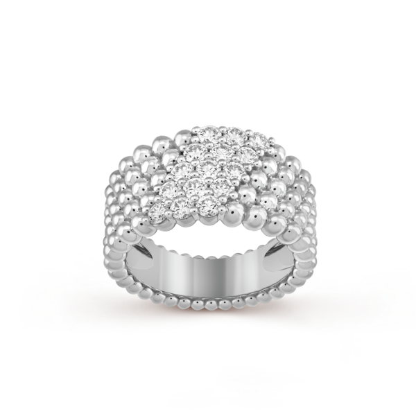 Toxse Perlée Diamonds Five Rows Ring - Image 12