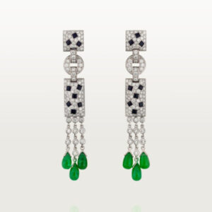 Toxse Panthère De Long Diamond Earrings