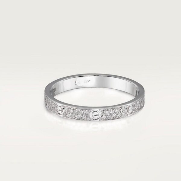 Toxse Steel Love Diamond-Paved 3mm Ring - Image 8