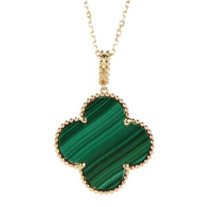 Toxse Magic Alhambra Malachite Necklace