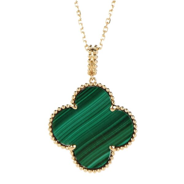 Toxse Magic Alhambra Malachite Necklace