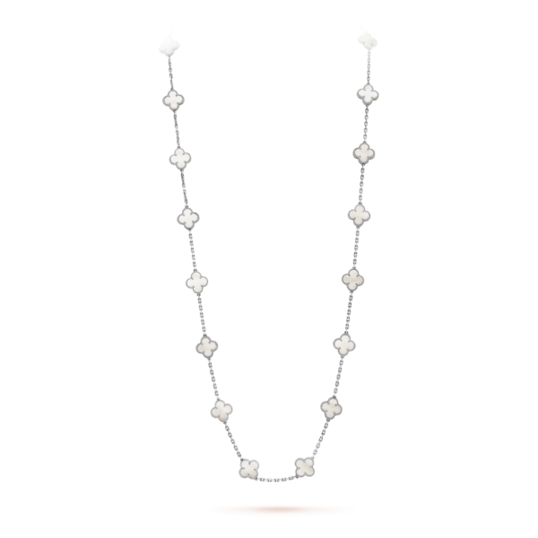 Toxse Pearl Vintage Alhambra 20 Motifs Long Necklace - Image 2